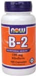 B-2 (Riboflavin) 100mg Capsules (100 ct)