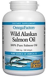 Wild Alaskan Salmon Oil 1000mg (180 softgels)