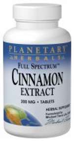 Cinnamon Extract, Full Spectrum 200mg Tablets (120 ct)
