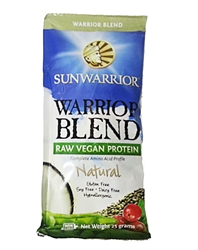 Sunwarrior Warrior Blend Raw Vegan Protein, Natural Flavor, Single-Serving Packet (25 g)