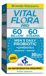 Vital Flora 60/60 Men's Shelf Stable Probiotic 30 capsule