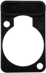 NEUTRIK DSS-BLACKColored labeling plate for all "D" Series size Receptacles -Black