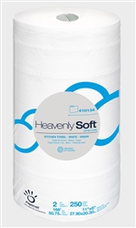 Heavenly Soft (410134) Kitchen Paper Towel Jumbo Roll 2 Ply White 12 Rolls / Case