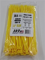 yellow cable ties