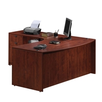 Pacific Coast Desk Classic Laminate Bow-Front L-Unit