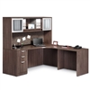 Pacific Coast Desk Classic Laminate Corner Unit with Hutch