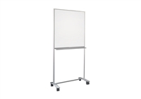 Claridge - Connect X2 Mobile - Partial Height, Double-Sided Markerboard & Tackboard