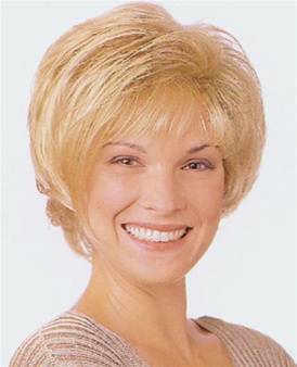 Synthetic Medium Wig by Aspen. A spiky new twist to any occasion. This synthetic wig can also be combed smooth as well. Wefted cap construction. Bangs: 7", Sides: 3", Crown: 4", Nape: 4", Cap Size: Average <A class=colorchart href=/v/vspfi