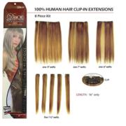 Human Hair Extensions-8 pc