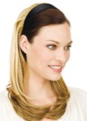 Evita Long Headband Wig