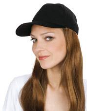 Baseball Cap With Long Hair