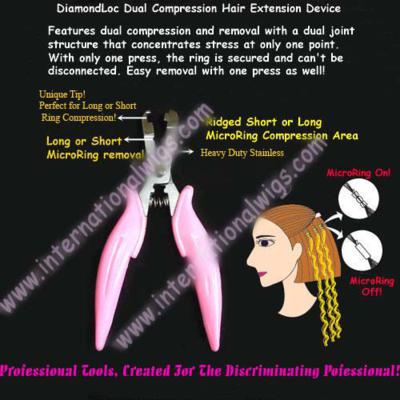 Dual Compression DiamondLocs Hair Extension Tool