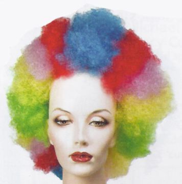 MadGasket Rainbow Clown Wig