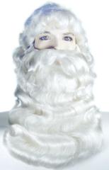 Super Deluxe Santa Wig and Beard Set