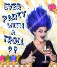 Blue Troll Wig