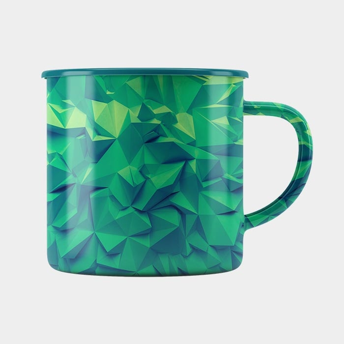 STEEP Polygonal Green Mug
