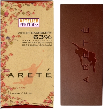 AretÃ© Violet-Raspberry Chocolate Bar