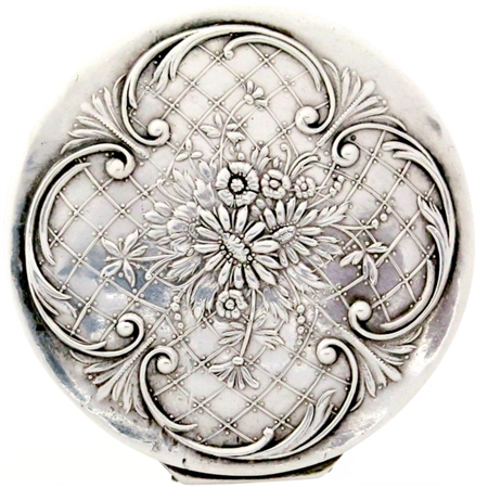 Antique Sterling Silver with Botanical Motifs