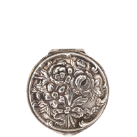 Embossed Compact with Stunning Solitary Sunflower