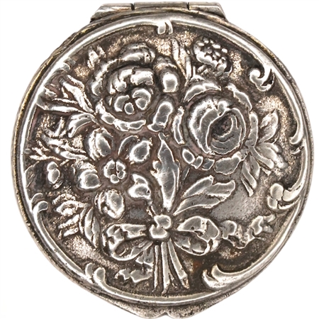 Embossed Compact with Stunning Solitary Sunflower