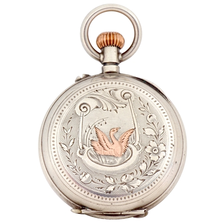 Antique Watch Case with Rose Gold