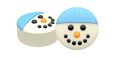 SpinningLeaf: Snowman Sandwich Cookie Molds, Chocolate Covered Oreo Molds