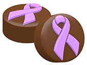 Cancer Awareness Ribbon Oreo Cookie Chocolate Mold