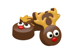 Mini Reindeer Oreo Cookie Chocolate Mold