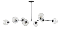 Branching Chandelier Brass with Oil Rubbed Bronze Finish