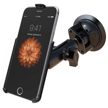 RAM Twist-Lock Suction Cup Mount for Apple iPhone Xs Max, 7 & 6 Plus