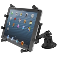 RAM X-Grip w/ RAM Twist-Lock Pivot Suction for 9"-10" Tablets