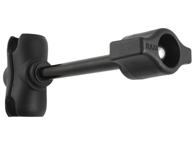 RAM Double Socket Arm w/ Retention Knob (1" Ball Mount - Short)