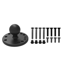 RAM Round Plate w/ Ball and Mounting Hardware for Garmin GPSMAP + more (1" Ball Mount)