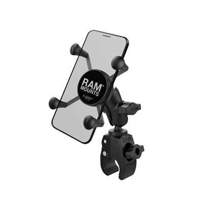 RAM X-Grip Phone Mount w/ RAM Tough Claw Small Clamp Base