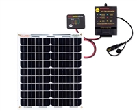 BatteryMINDer 12V/24V Controller w/20W Panel Solar Battery Charger/Maintainer/Desulfator