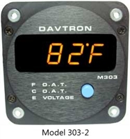 Davtron M303 OAT and Voltage Aircraft Gauge