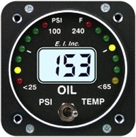 Electronics International OPT-1 Oil Pressure and Temperature Instrument
