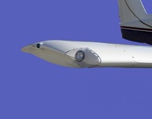 Knots2U Fiberglass Wing Tips w/ Landing Lights - PA-32 (Set of 2)
