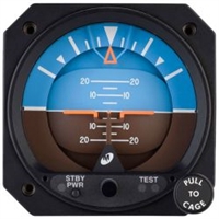 Mid Continent Electric Attitude Indicator - LifeSaver 4300 w/ Battery Backup