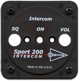 Sigtronics Sport 200 and Sport 200S Faceplate