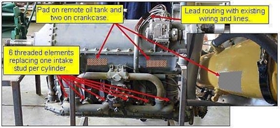 Tanis Engine Preheat Kit - Ranger 440, 6 Cyl