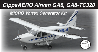 GA8 Airvan / GippsAero Micro Aero Dynamics Vortex Generators