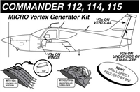 Rockwell Commander Micro Aero Dynamics Vortex Generators