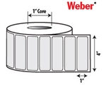 4" x 1" Direct Thermal Labels - 1" Cores