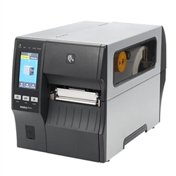 Zebra ZT411 Bar Code Label Printer 300 dpi front-mount peeler with liner take-up spindle.