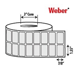 1.55" x 7/8" Thermal Transfer Labels