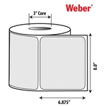 8" x 6.875" Film C6500 Inkjet Labels