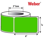 Green - 4" x 6" Color Thermal-Transfer Labels