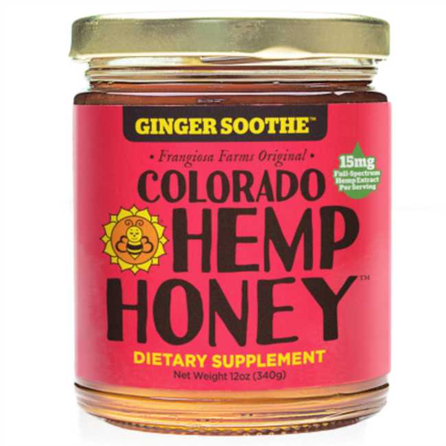 Coldorado Hemp Honey - Ginger Soothe - 500MG CBD - 6oz.