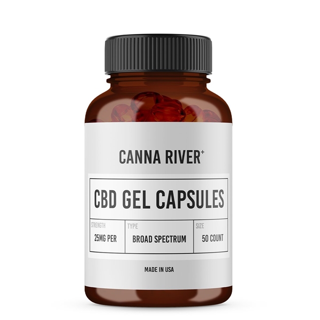 Canna River - Broad Spectrum CBD Softgels - 1250 MG - 50ct.